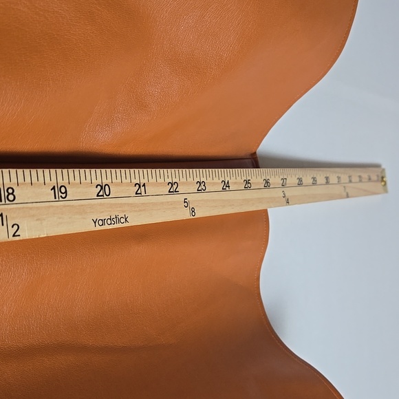 French Connection Womens Crolenda Vegan Leather Glazed Ginger Blouce Sz 4 - NWT - Picture 8 of 11